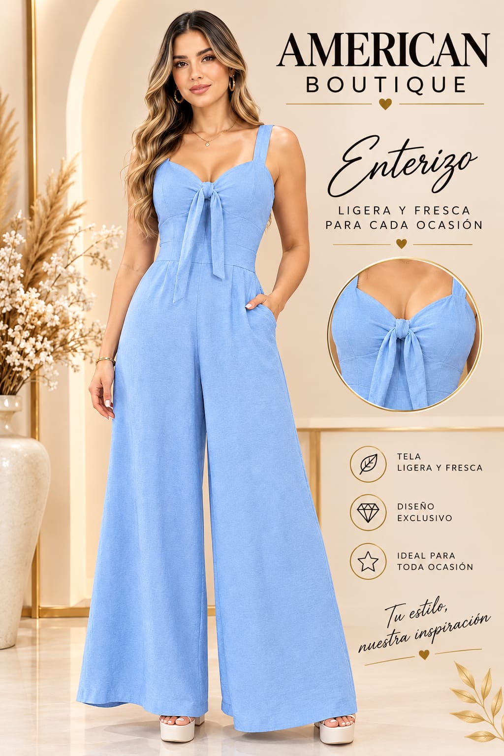 ENTERIZO CELESTE